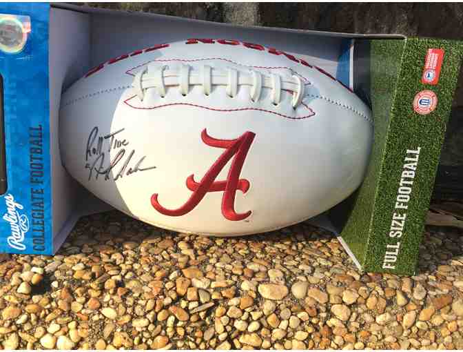 Nick Saban Autographed Alabama Football