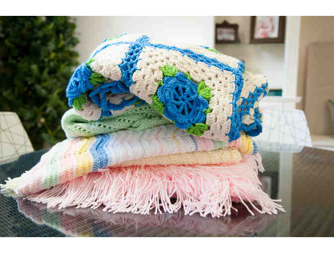 Crocheted Blanket- Green
