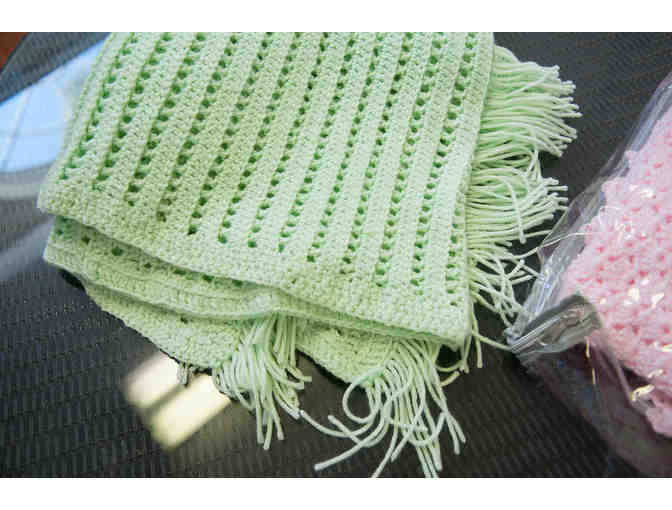 Crocheted Blanket- Green
