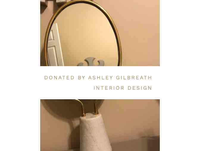 Ashley Gilbreath Interiors- Mirror with marble base