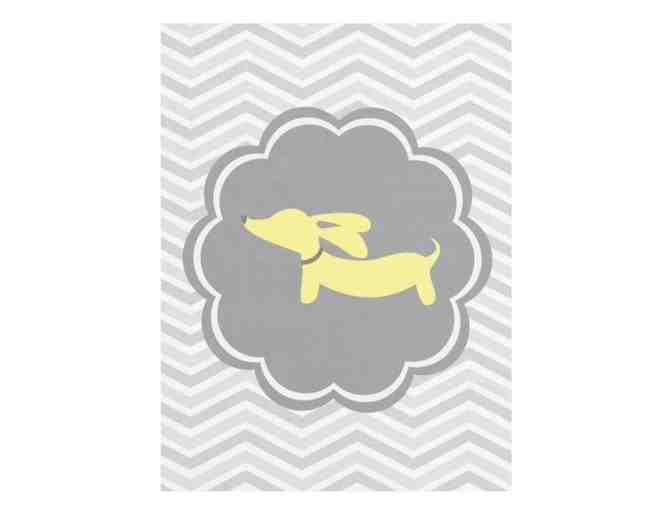 Dachshund Baby Gift Set: Blanket, Paci & Tote - Photo 2