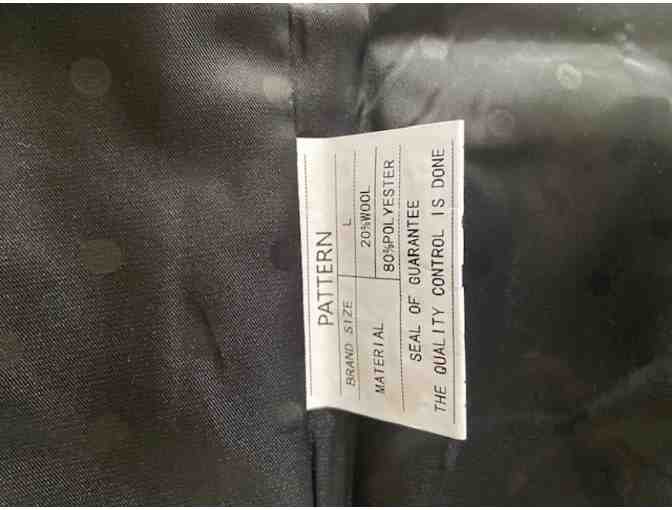 Men's Blue Tweed Retro Suit Vest (Size L) - Photo 4