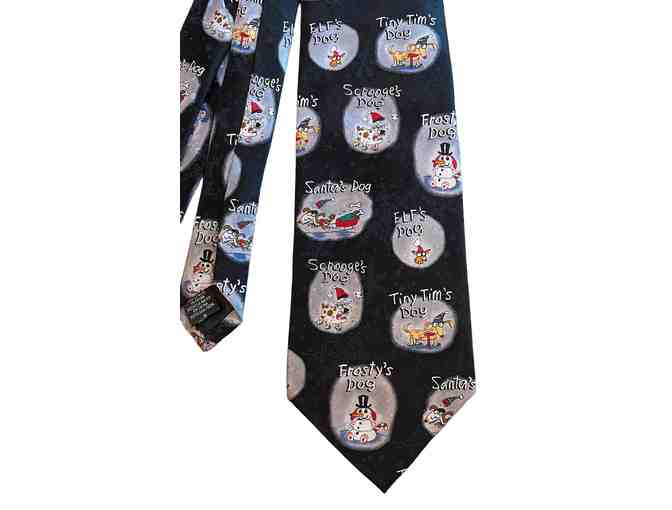 Neck Tie - American Greetings 2004 - Lots of Dogs! 100% Silk - Photo 1