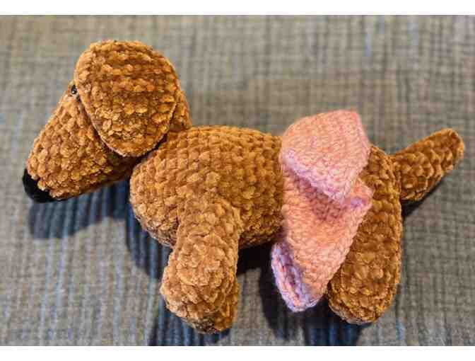 Hand Crocheted Ballerina Dachshund Stuffed Toy