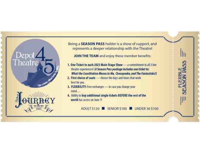 Depot Theatre 2024 Season Passes for 2!
