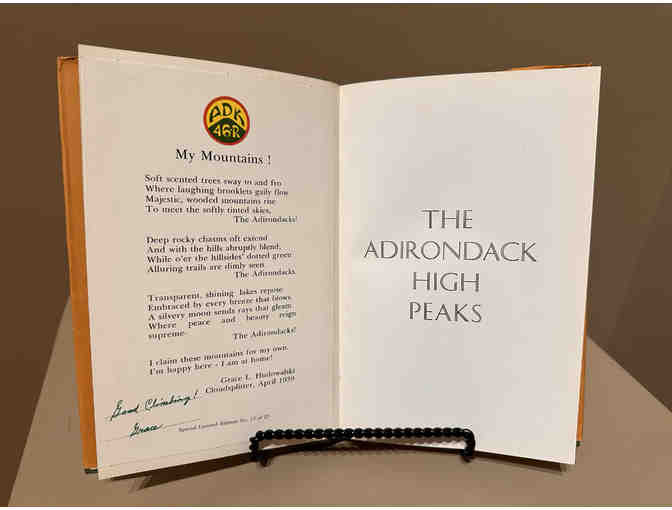 The Adirondack High Peaks and the Forty-Sixers, 1971 2nd Ed. Autograph by Grace Hudowalski