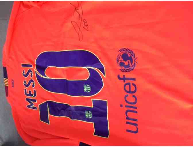 Lionel Messi Autographed Soccer Jersey