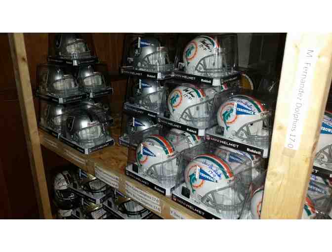 Autographed NFL Mini Helmets - Your Choice of Player/Team