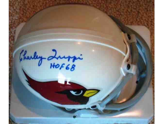 Charlie Trippi Autographed Mini Helmet