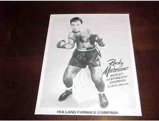 Rocky Marciano Autographed Boxing Photo