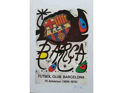 1980 Barcelona Soccer 75th Anniversary Signed Item