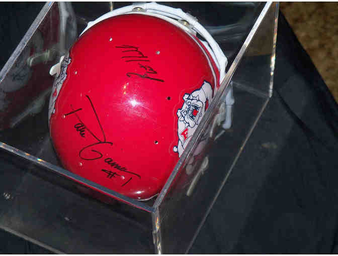 RB Paris Gaines and Coach Pat Hill autograph