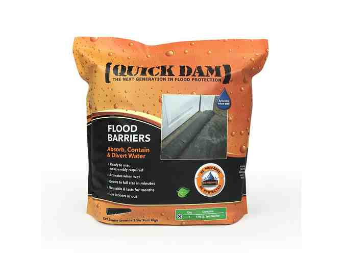 Quick Dam Water Activated Flood Barrier 17 feet, 4-Pack
