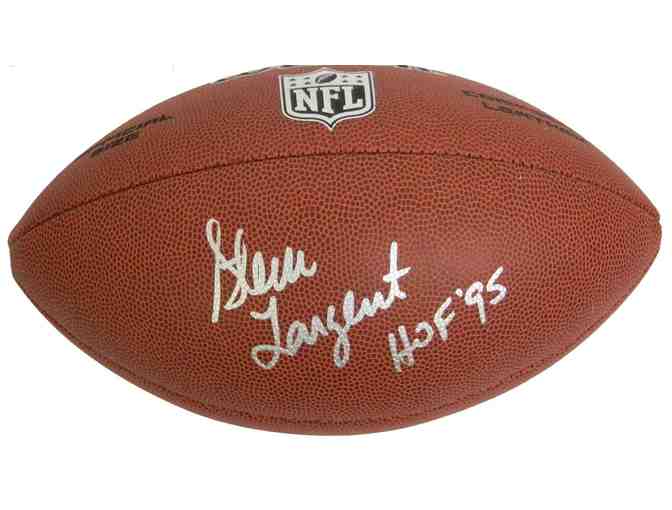 Steve Largent Signed Seahawks Football Includes a letter of authenticity