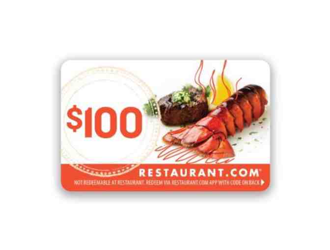 Restaurant.com $100 Restaurant.com Gift Card - Photo 1