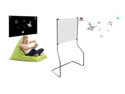 Holography Screen for TV.  Dimensions:  146 X 100 cm  (57.4 X 39.3 inches).