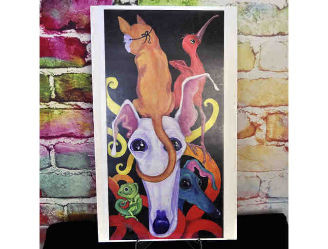 Art Print by Courtney Kelly, Iggy Circus, 9" x 17", unmatted/unframed - Photo 1