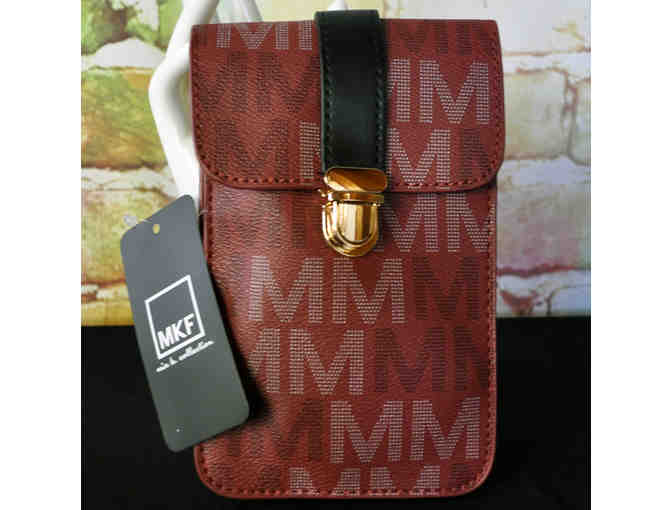Red &amp; Black Signature 'M' Lulu XL Phone Wallet Crossbody Bag - Photo 1