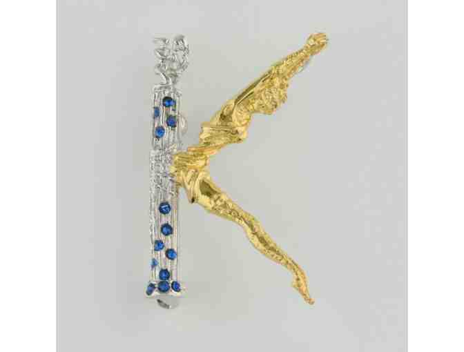 *ERTE!  From the Father of Art Deco:  Initial 'K' pendant/brooch!