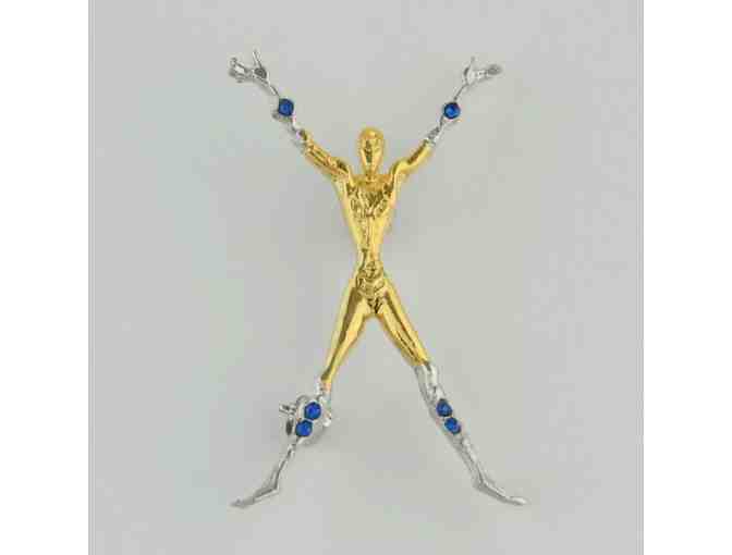 *ERTE!!!  From the Father of Art Deco:  Initial 'X' Pendant/ Brooch!