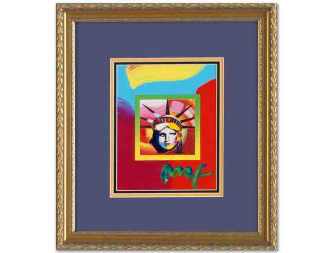 *'1 only! TRULY PRICELESS:  ORIGINAL WORK BY PETER MAX! 'Liberty Head'