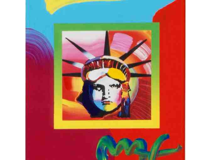 *'1 only! TRULY PRICELESS:  ORIGINAL WORK BY PETER MAX! 'Liberty Head'