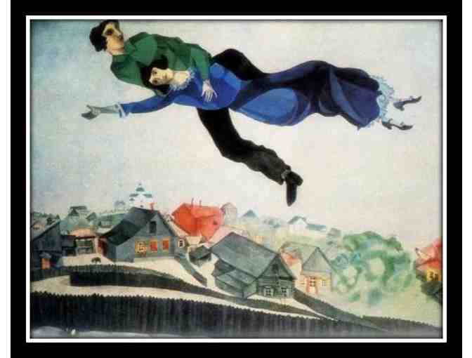 ABOVE THE TOWN by Marc Chagall
