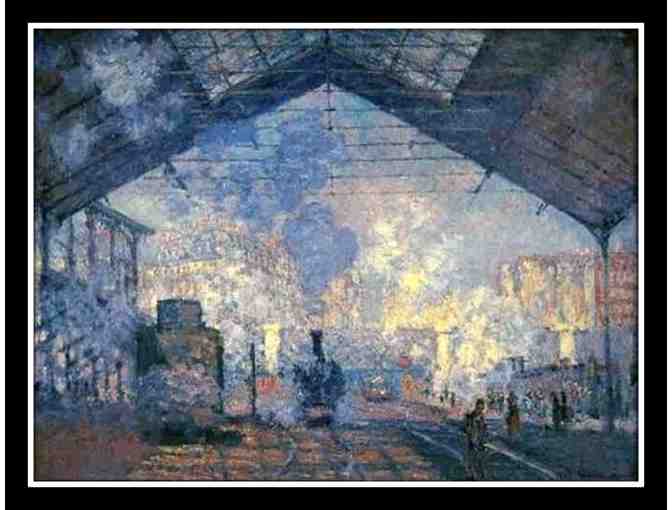 'LA GARE-SAINT LAZARE' by Claude Monet: A3 Giclee Print or LARGE CANVAS PRINT!