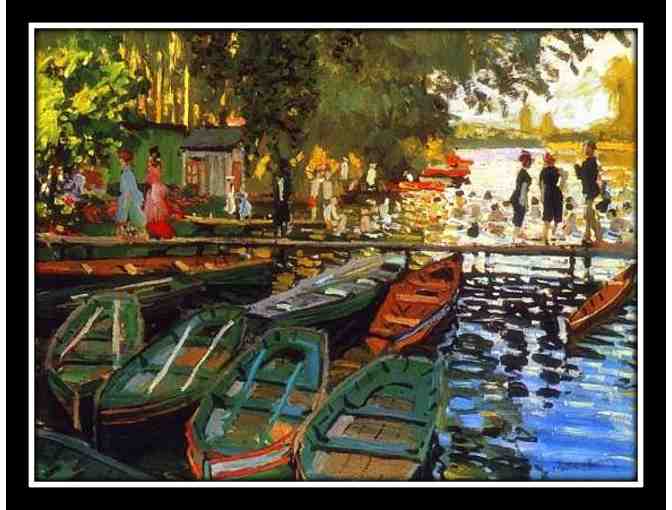 'BATHERS AT LA GRENOUILLERE' by Claude Monet:  A3 Giclee or LARGE CANVAS PRINT!