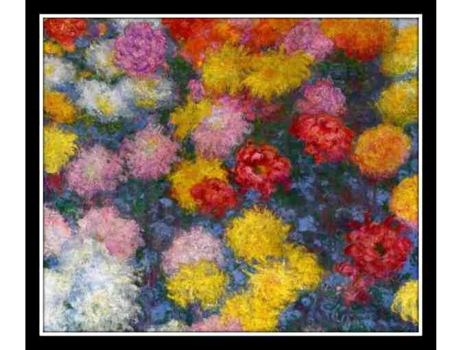 'CHRYSANTHEMUMS' by Claude Monet:  A3 Giclee Print or LARGE CANVAS PRINT!