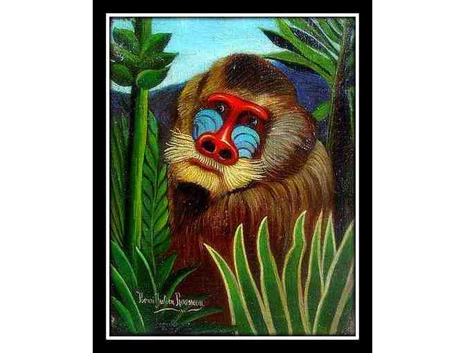 MANDRILL IN THE JUNGLE  BY HENRI ROUSSEAU:  A3 GICLEE PRINT!