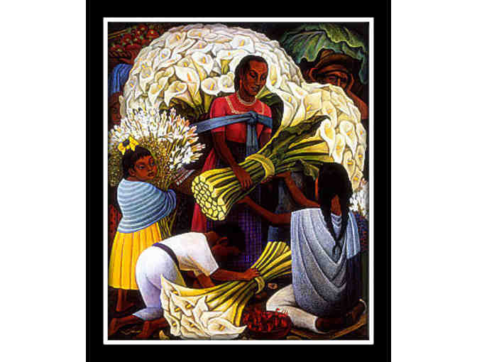 GICLEE:  THE FLOWER VENDOR BY DIEGO RIVERA