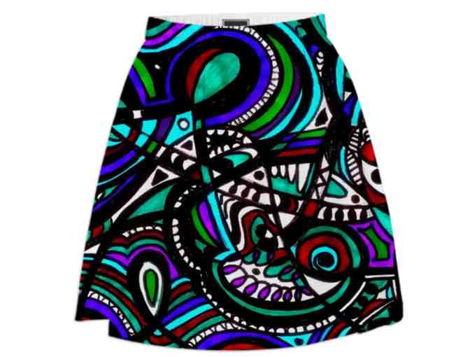 *TEAL TIME BY WBK:  ART SKIRT!
