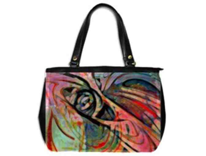 * 'ROLLER COASTER' BY WBK: CUSTOM MADE LEATHER TOTE BAG!