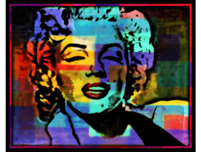 'MARILYN' (ICONIC) BY WBK:  HUGE ART CANVAS 60X40!! Limited Edition