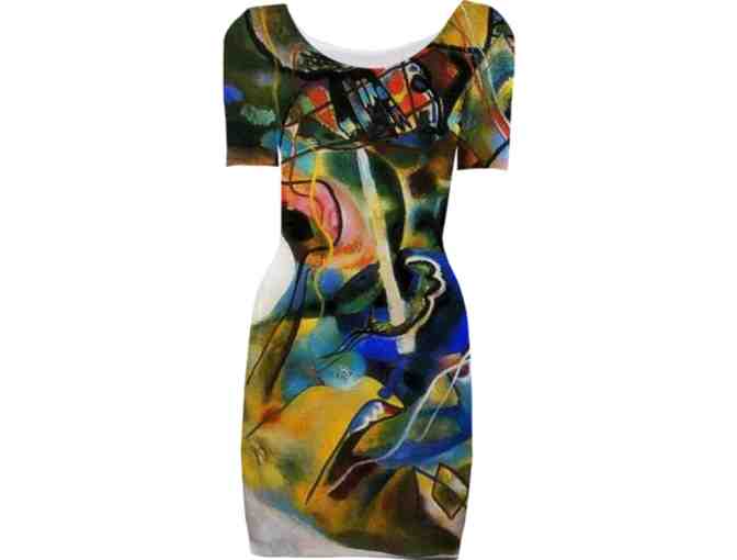 'PAINTING WITH WHITE BORDER' BY KANDINSKY:  BodyCon Dress!