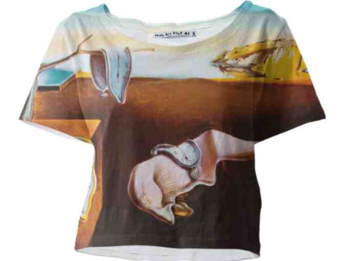 'PERSISTENCE OF MEMORY' BY DALI:  CROP TEE!