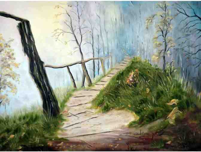'STAIRWAY TO NATURE' by Derek Rutt! Limited Edition Canvas: 30x40'