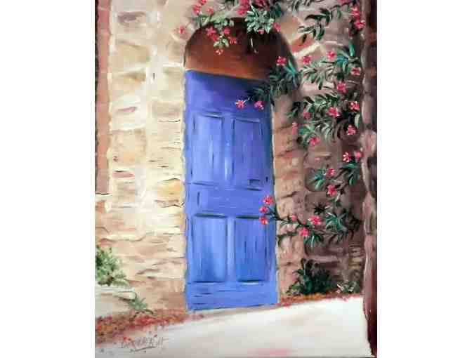 'THE BLUE DOOR' by Derek Rutt! Limited Edition Canvas: 30x40'