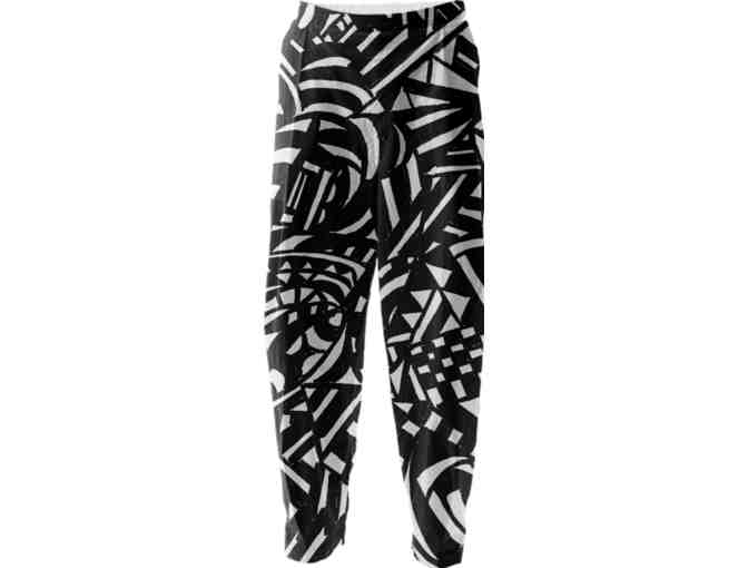 'BLACK AND WHITE' by WBK: UNISEX! 100% Cotton! Relaxed Pant