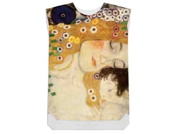 'MOTHER AND CHILD' BY GUSTAV KLIMT:  SILKY! VERSATILE SHIFT DRESS; A MUST POSSESS!