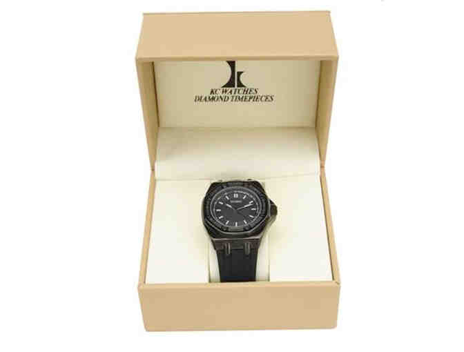 TECHNO Brand New Watch with Black Diamond Accents!