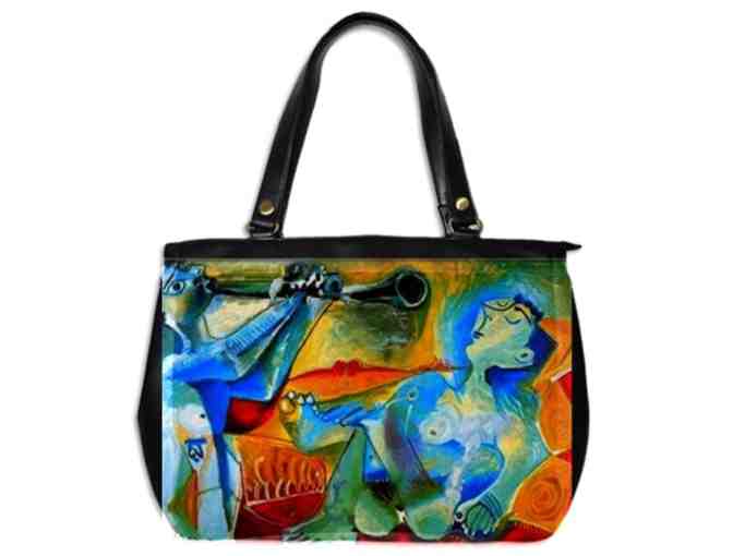 'THE DAWN' by Picasso:  Luxury Leather Art Office Tote/Handbag! Exclusively YOURS!