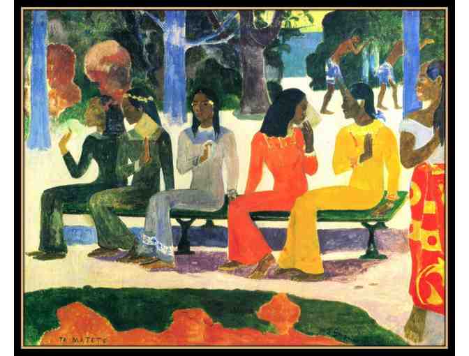 THE MARKET BY PAUL GAUGIN:  A3 GICLEE OR LARGE CANVAS!