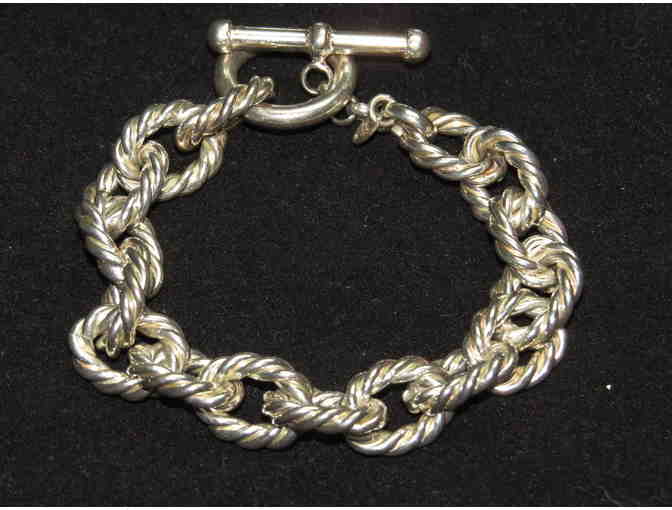 BR-17:  Chunky Sterling Silver Rope Bracelet