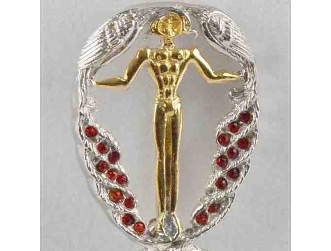 From the 'Father Of Art Deco'!  Collectible ART TO WEAR! ERTE 'Q' Pendant/Brooch