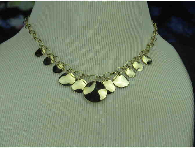 N13:  Italian Gold Dangle Necklace!