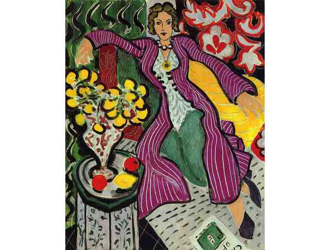 A3 GICLEE PRINT (BID) OR 30X40' CANVAS (BUY NOW): 'Woman In Purple Coat' by Henri Matisse