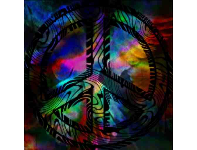 ! 2 SIDED ART DELUXE CUSHION CASE(S) + A3 GICLEE PRINT!: 'PEACE' #1 BY WBK