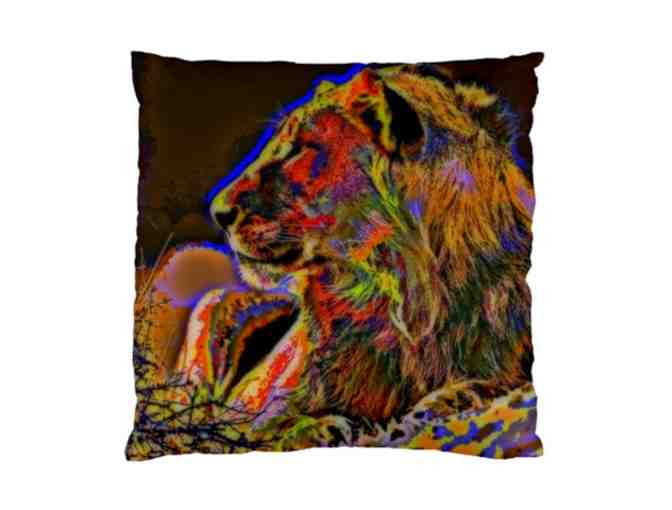 ! 2 SIDED ART DELUXE CUSHION CASE(S) +A3 GICLEE PRINT!: 'MAJESTIC' BY WBK